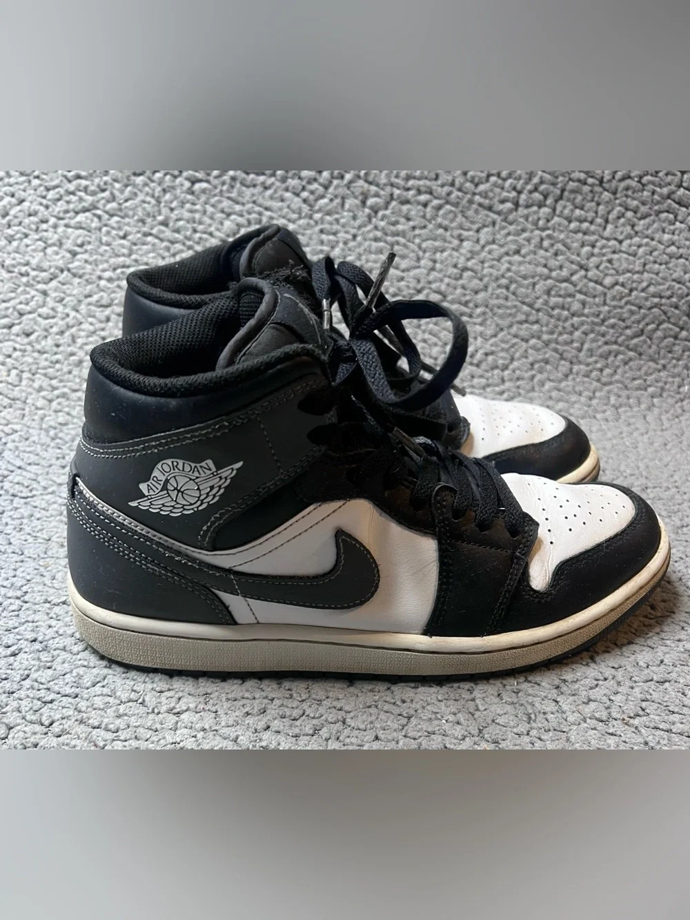 Nike Air Jordan 1 Mid Iron Grey Mens Size 8 Athletic Sneakers DQ8426-001